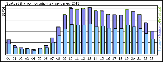 Statistika po hodin�ch
