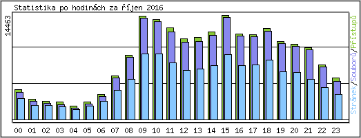 Statistika po hodin�ch